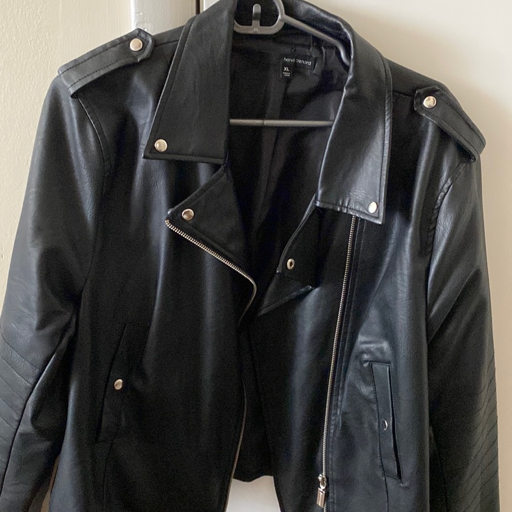 Faux leather Harve Bernard Moto Jacket XL